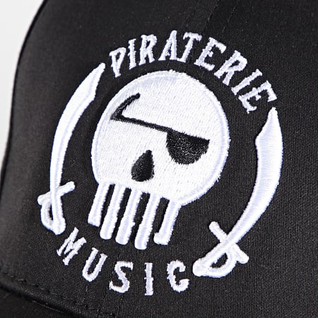 Piraterie Music - Casquette classique noir logo blanc - Stayin