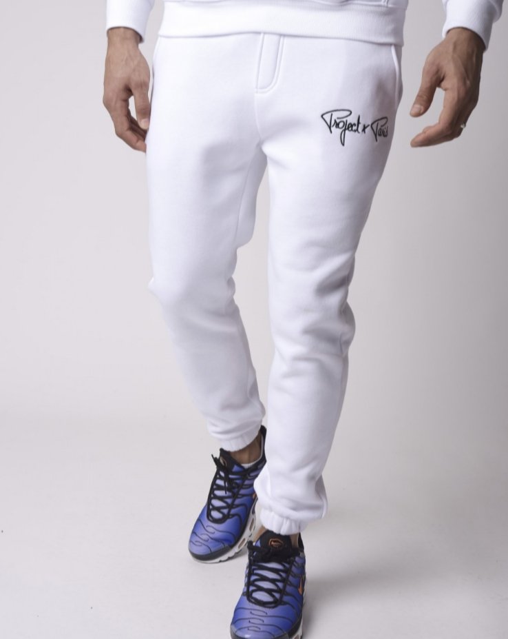 Project X Paris - Pantalon de jogging blanc brodé - Stayin