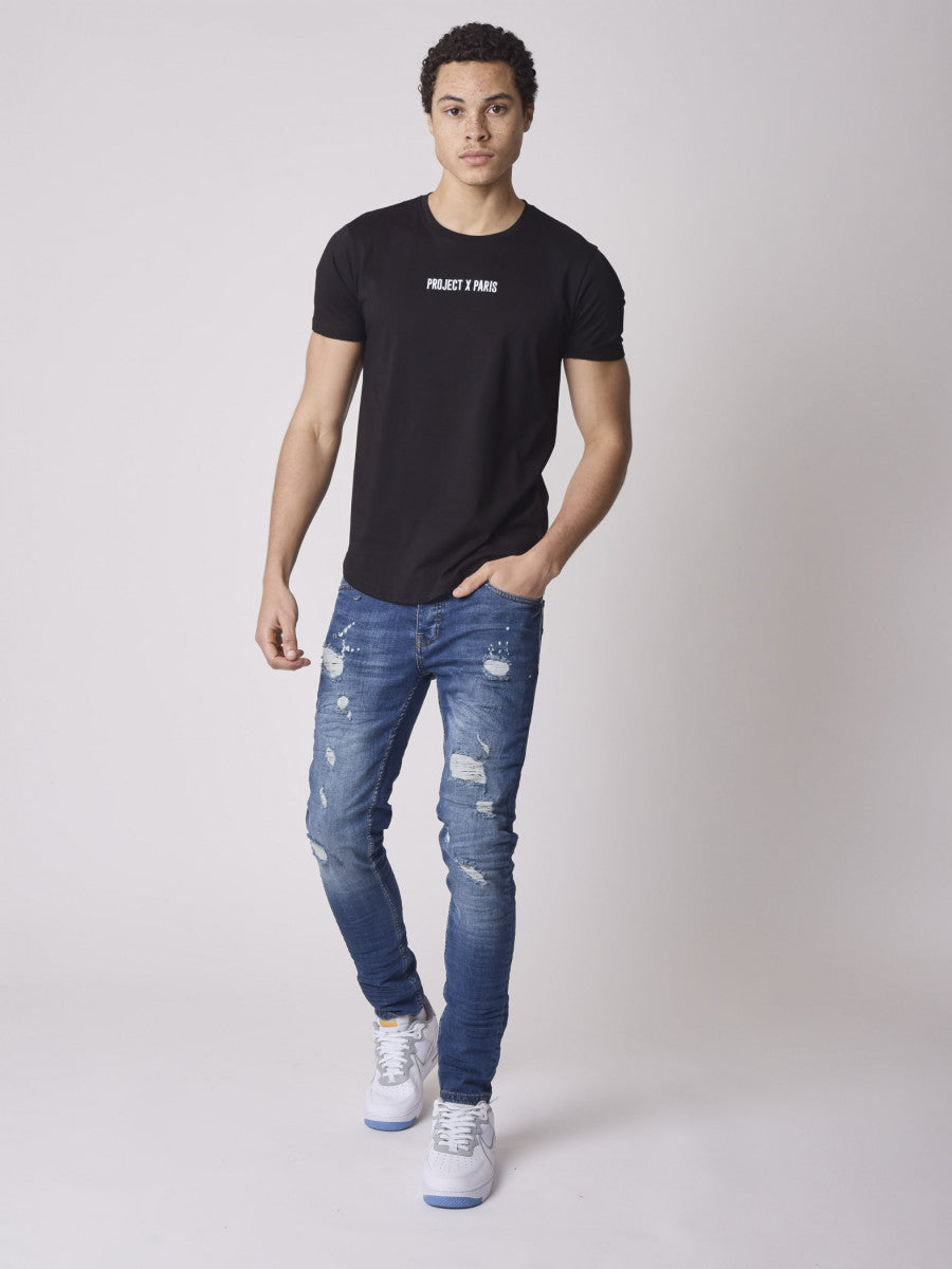 Project X Paris - T-shirt basic logo broderie noir - Stayin