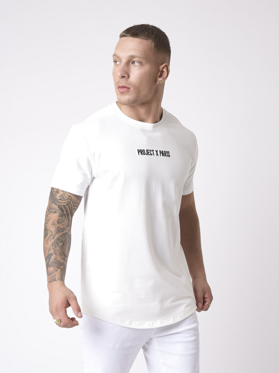 Project X Paris - T-shirt basic logo broderie Blanc - Stayin